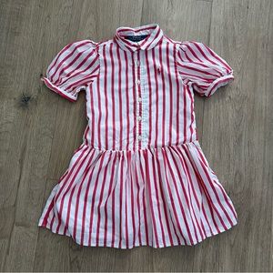Polo‎ Ralph Lauren Striped Pink Dress Toddler
